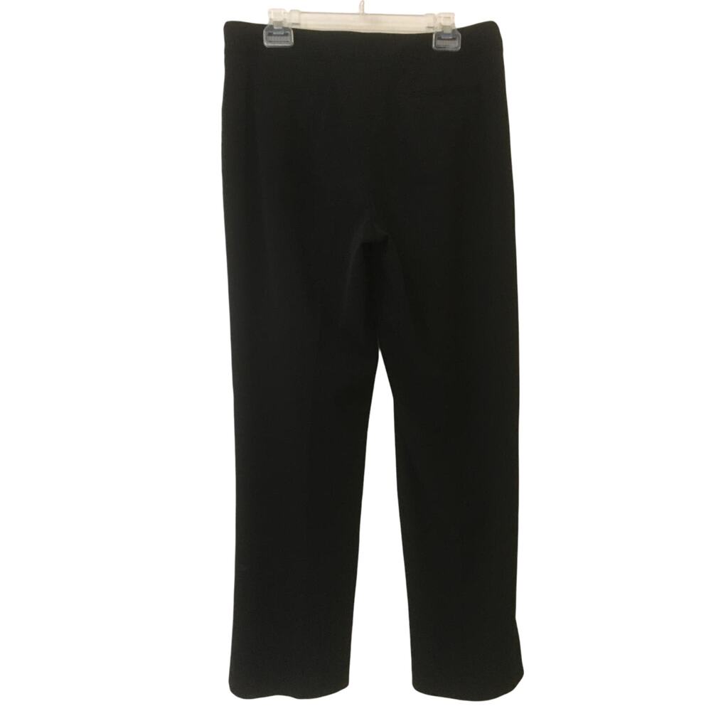 Apt. 9 Stretch Size 14 Ponte Black Dress Pants Hook, Eye, Button Zip Closure